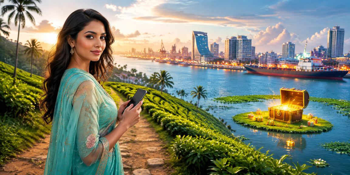 Mobile casino experience set against a tea garden backdrop in Chattogram
