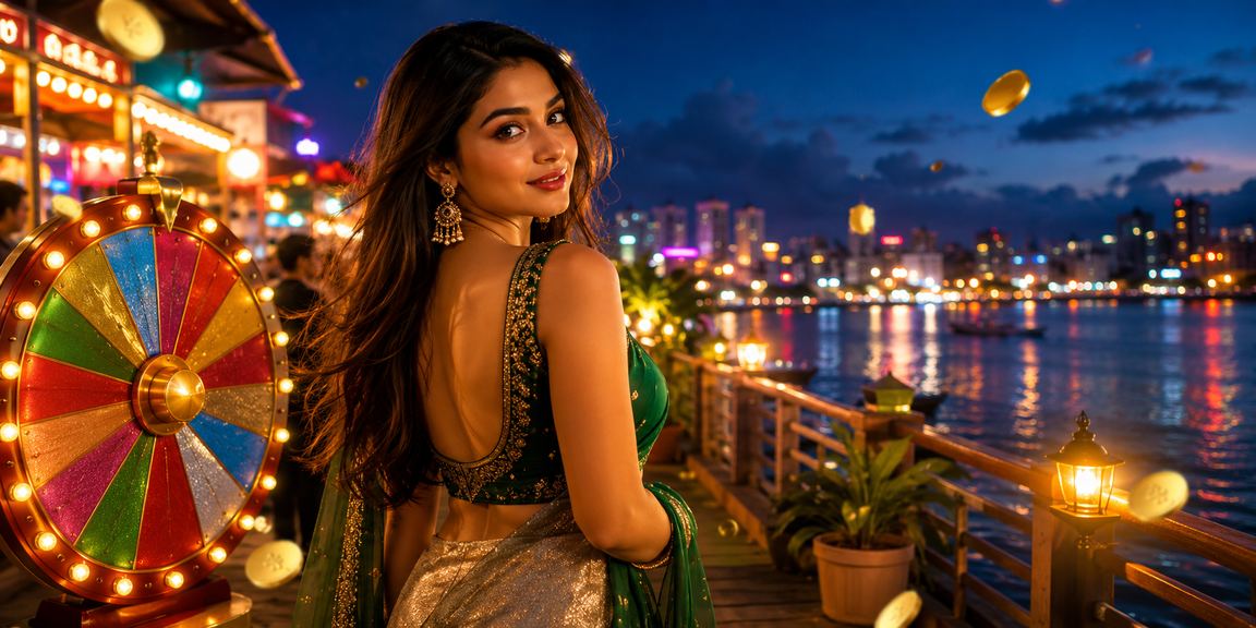Lucky draw event set against a beach backdrop in Narayanganj